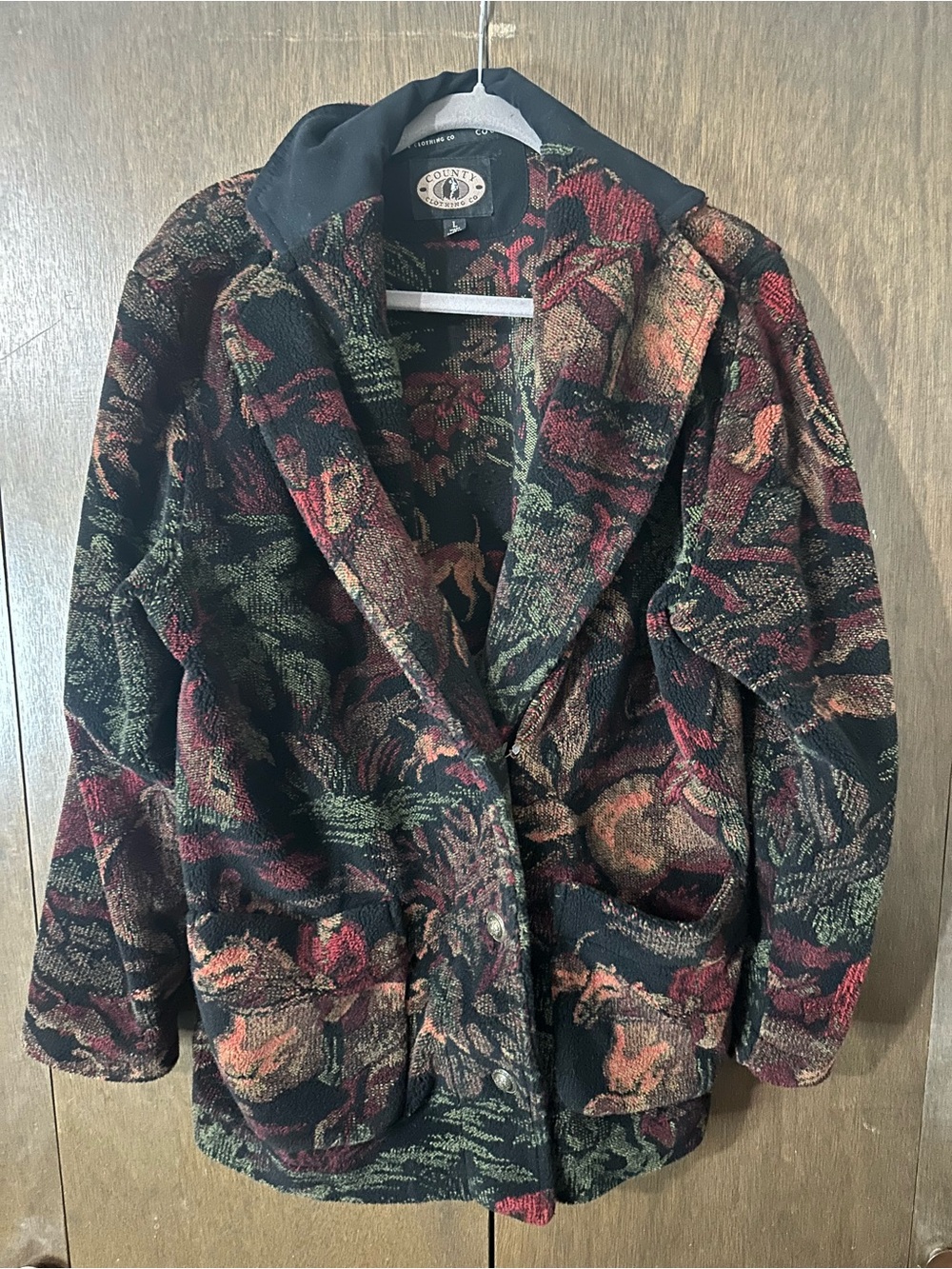 Vintage County Clothing Co. Tapestry Floral Jacket Multicolor Hunt Horse Rider M - Picture 2 of 10